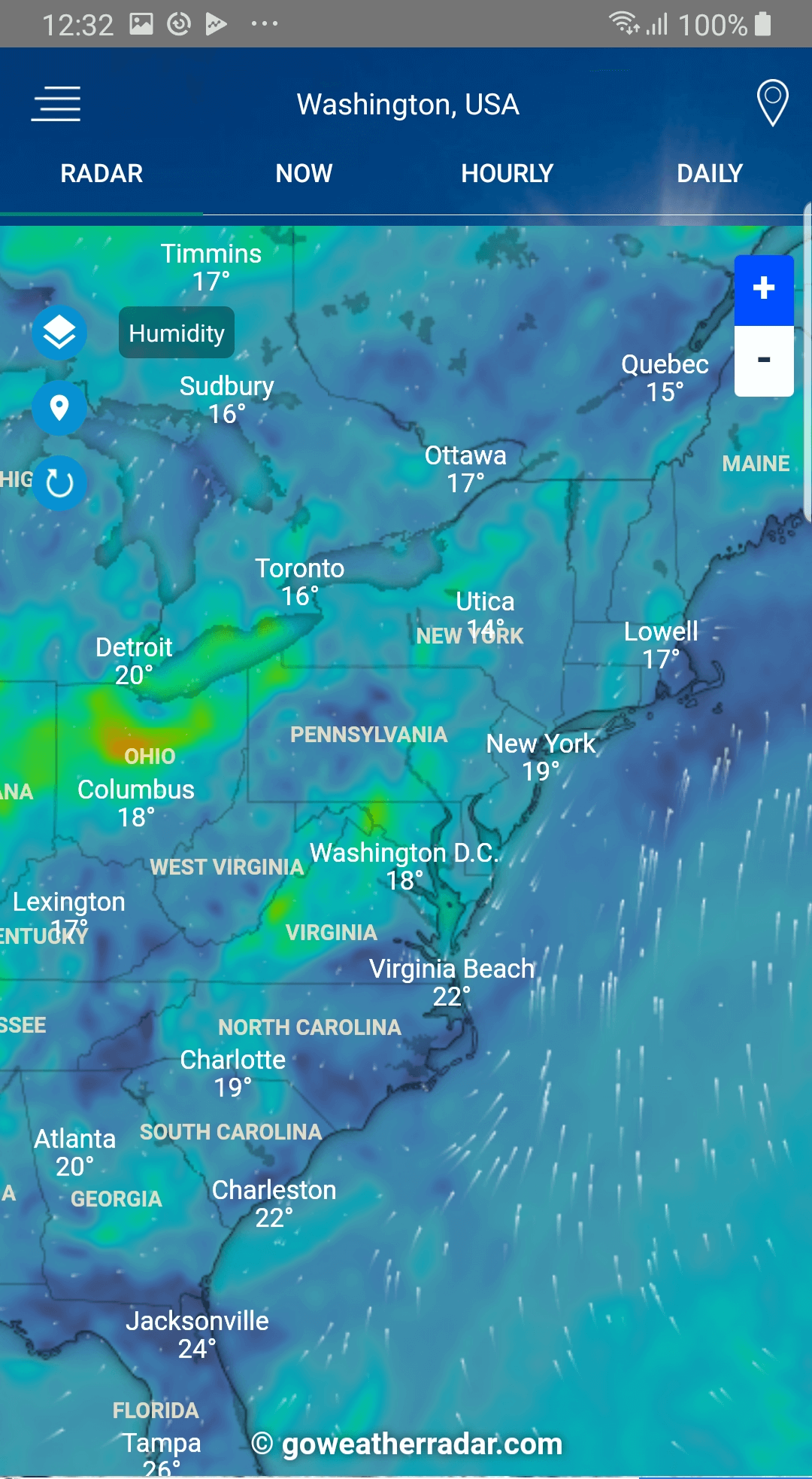 Weather Radar - Windy, rain ra APK screenshot
