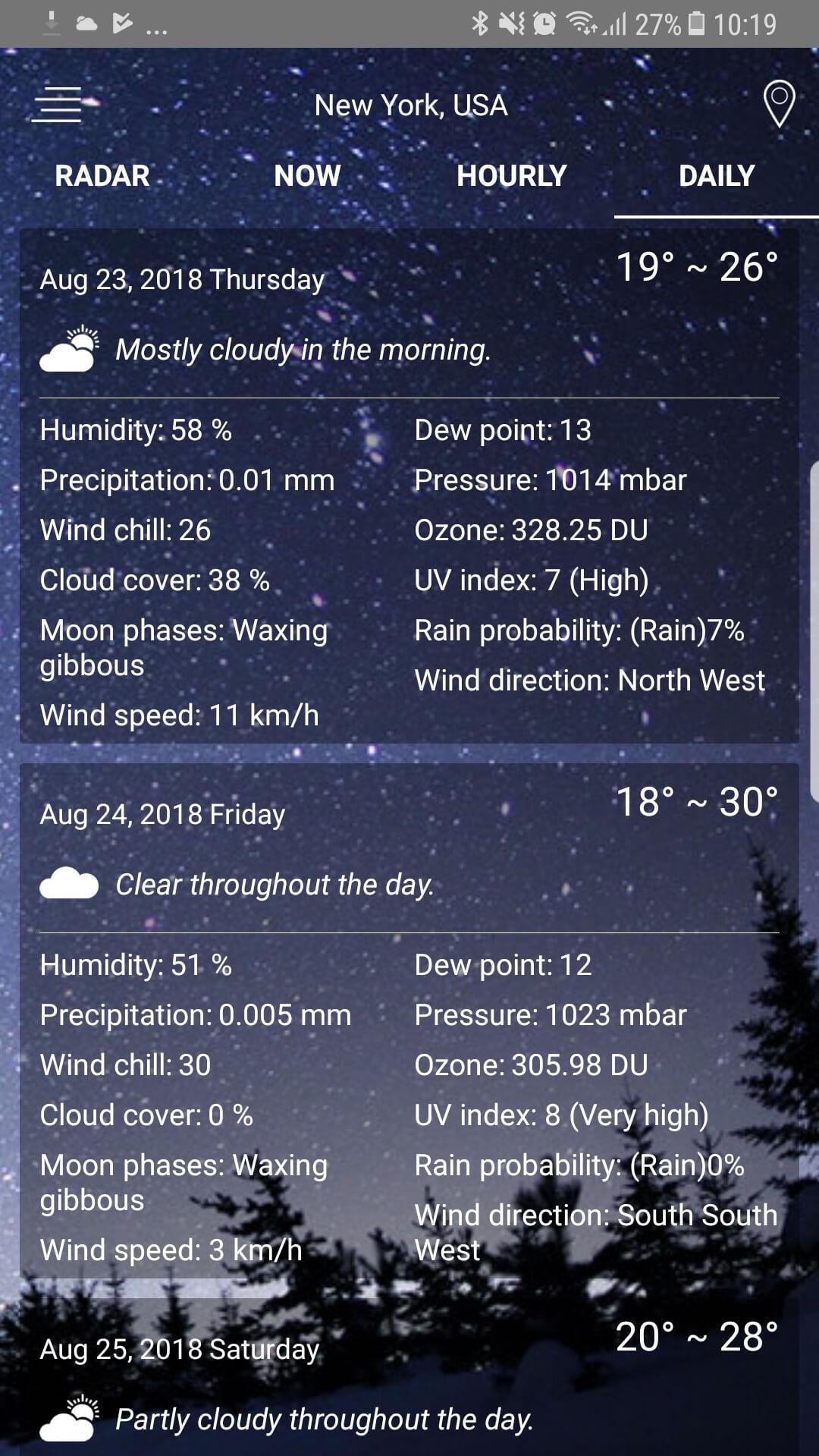 Weather Radar - Windy, rain ra APK screenshot