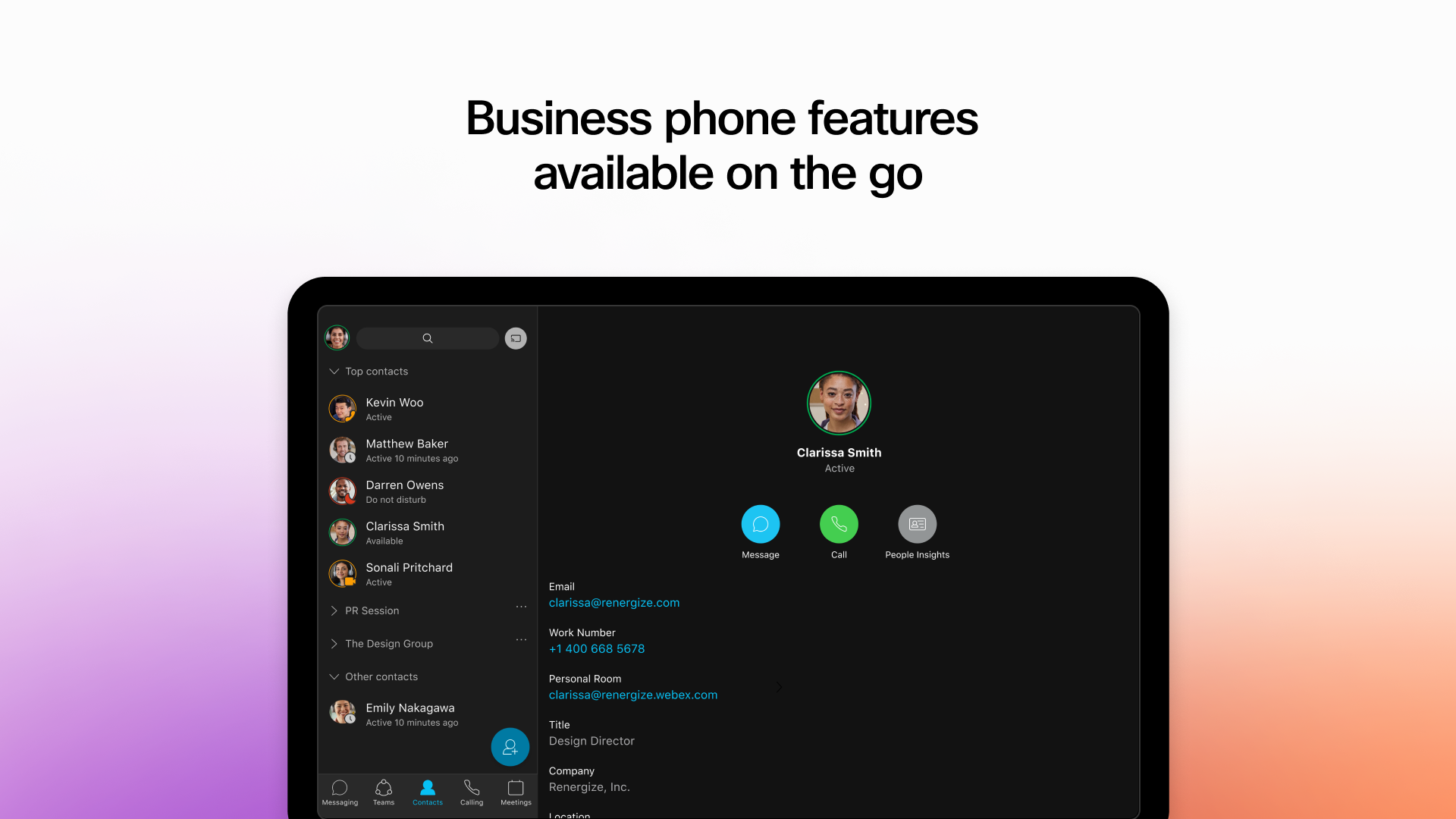 Webex APK screenshot