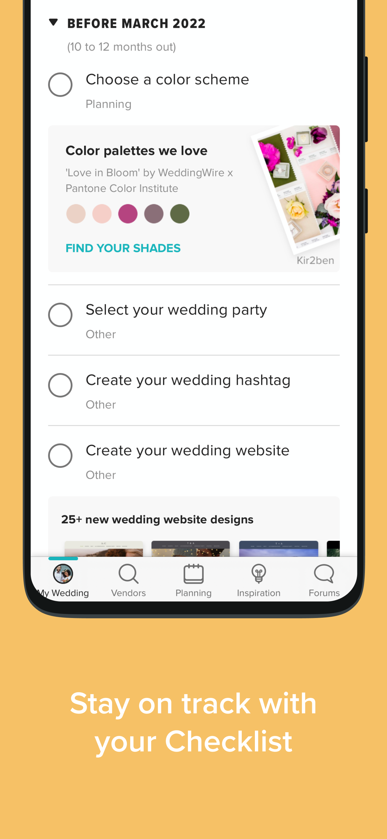 Wedding Planner by WeddingWire APK screenshot