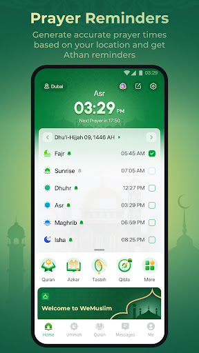 WeMuslim: Athan, Qibla&Quran APK screenshot