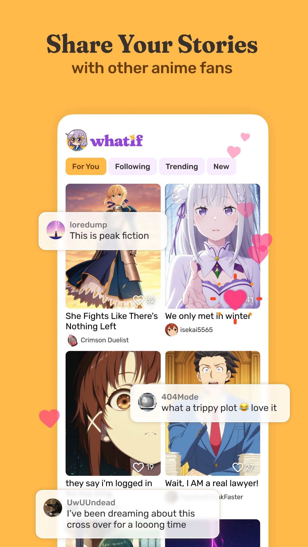 WhatIf: Create Anime Fanfic APK screenshot