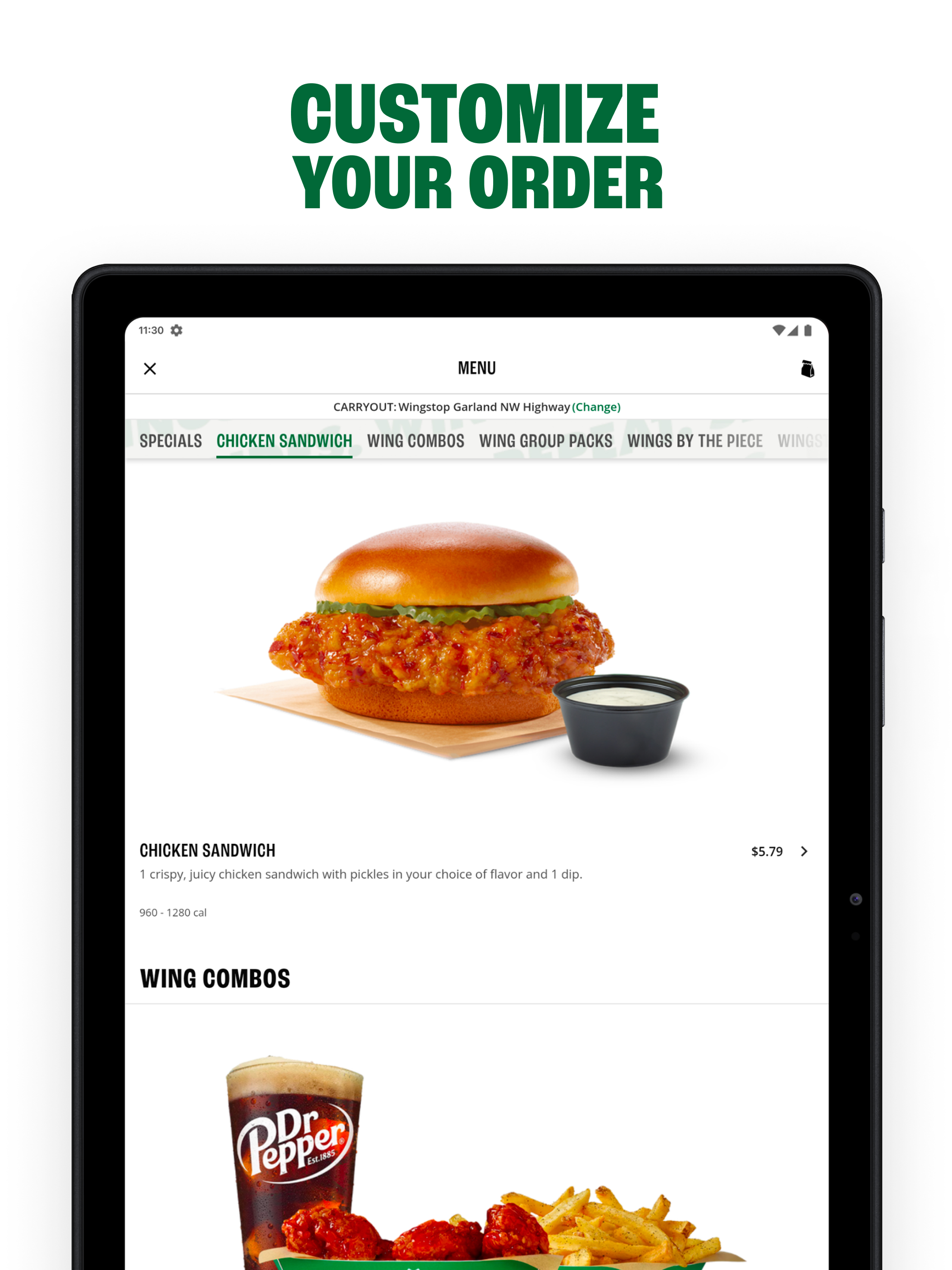 Wingstop APK screenshot