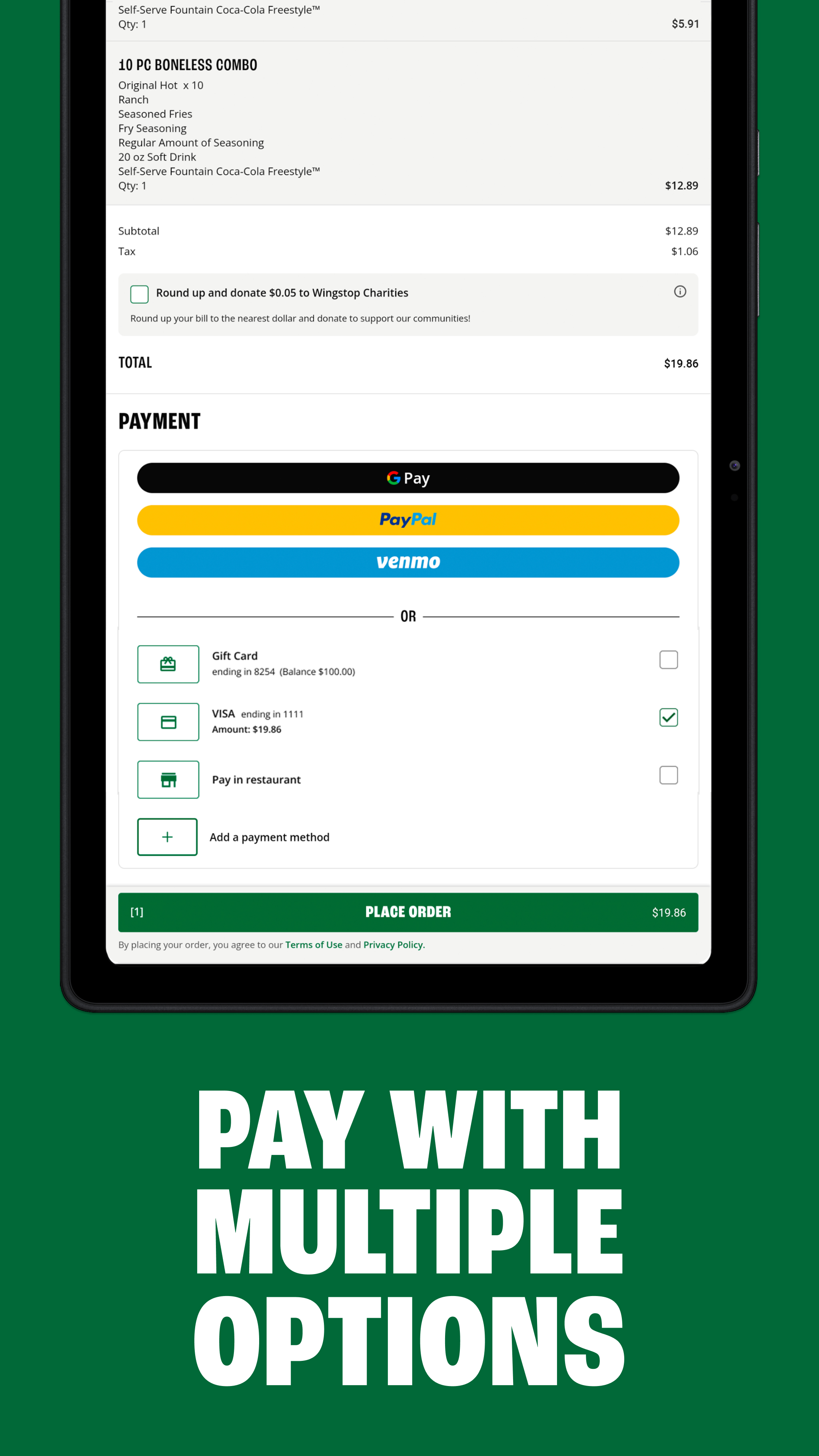 Wingstop APK screenshot