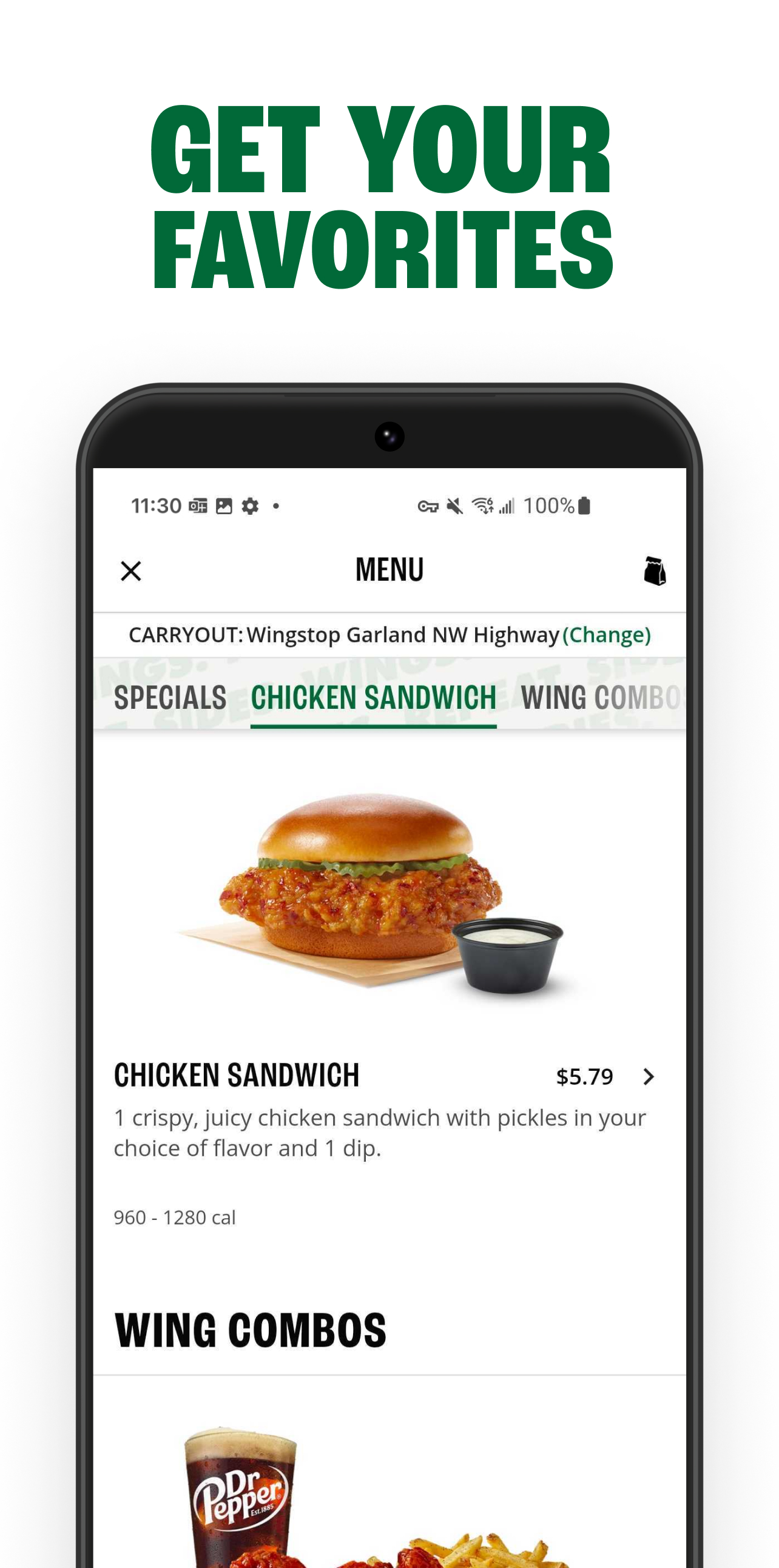 Wingstop APK screenshot
