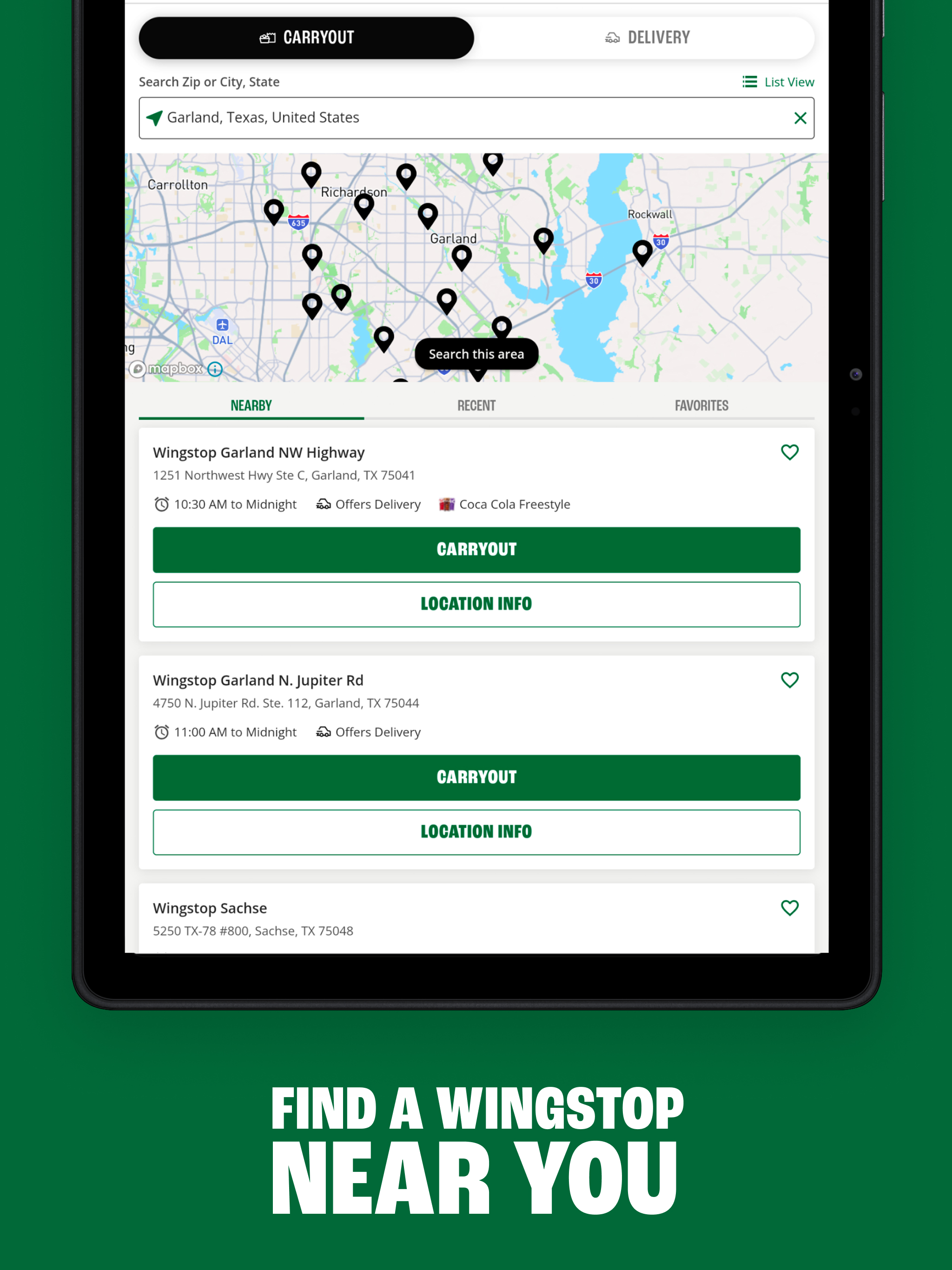 Wingstop APK screenshot
