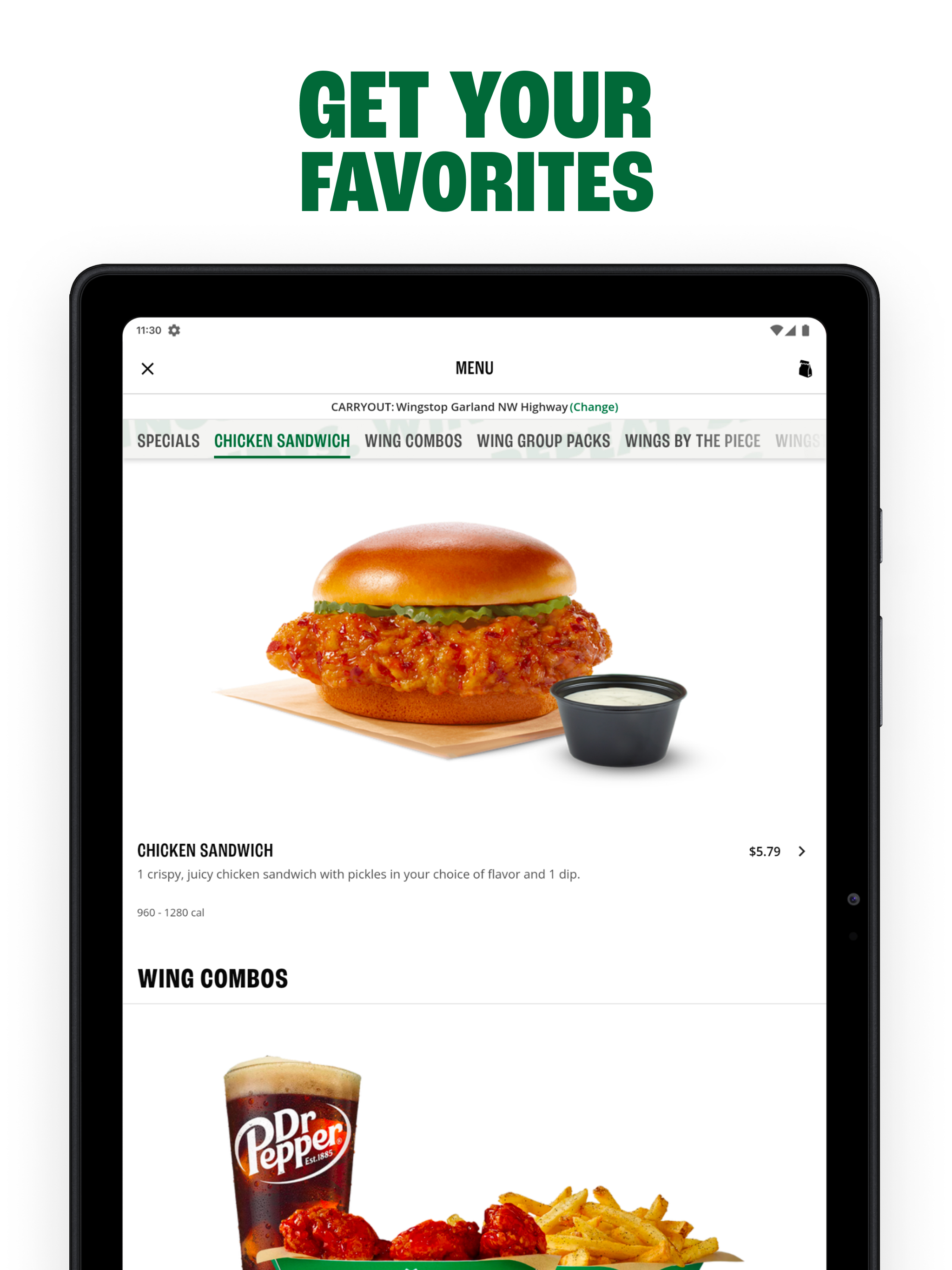Wingstop APK screenshot