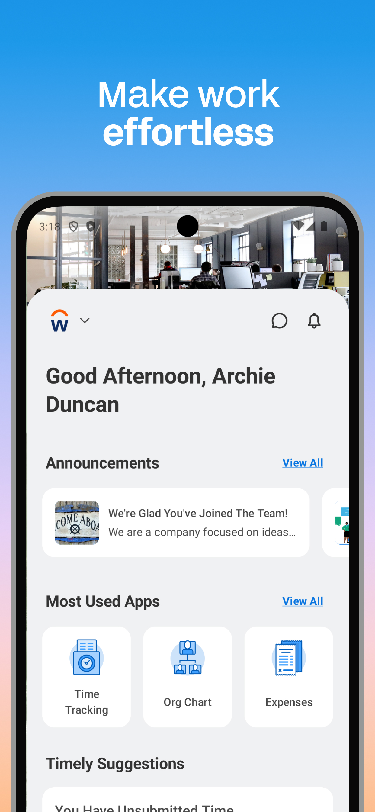 Workday APK screenshot