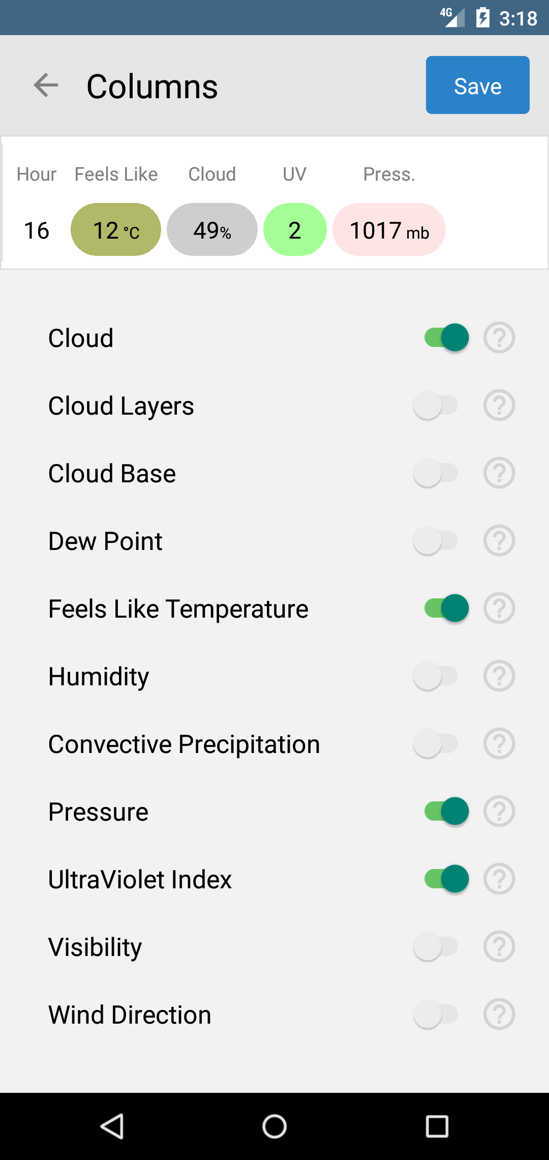 XCWeather APK screenshot