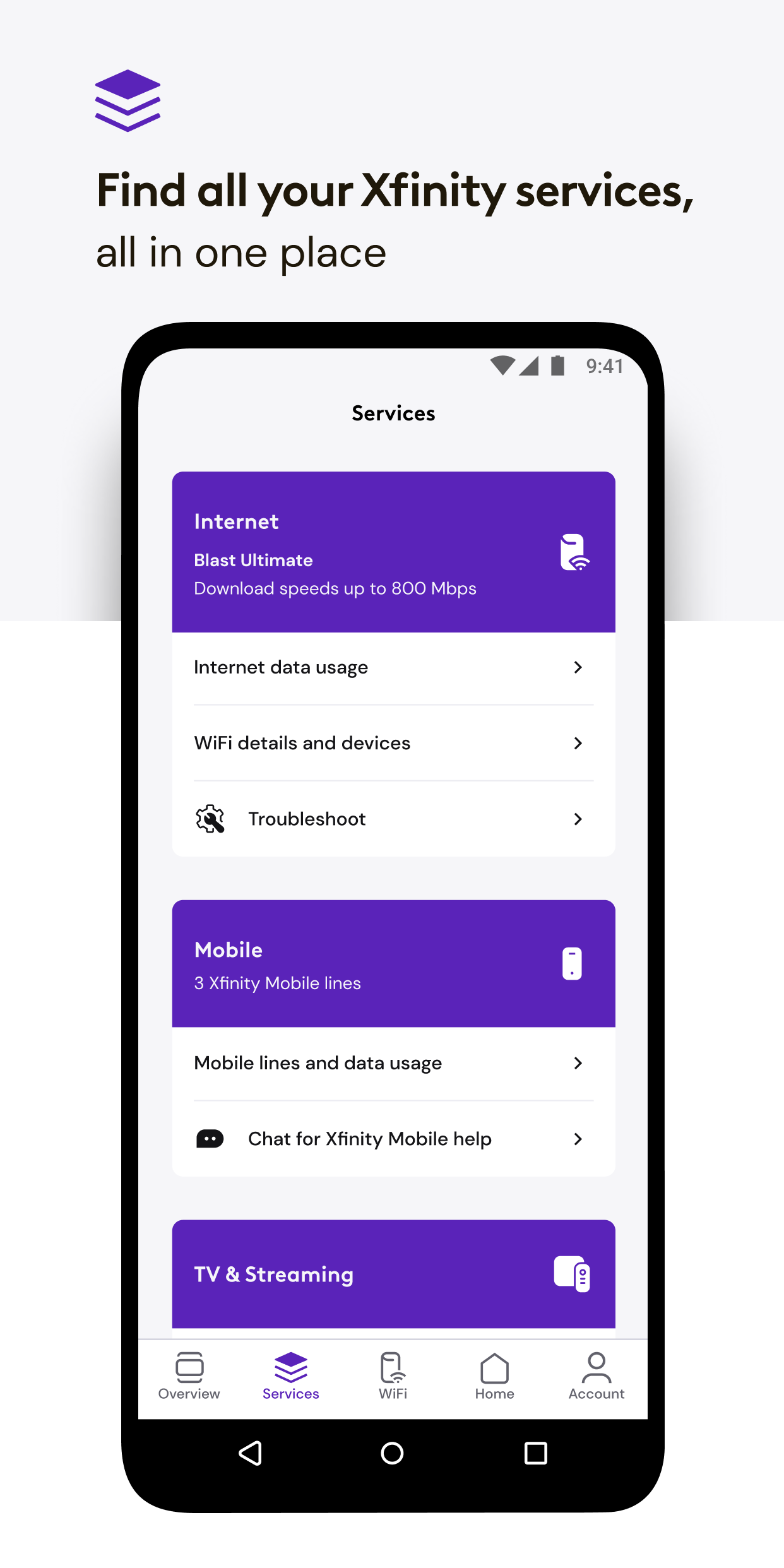 Xfinity APK screenshot