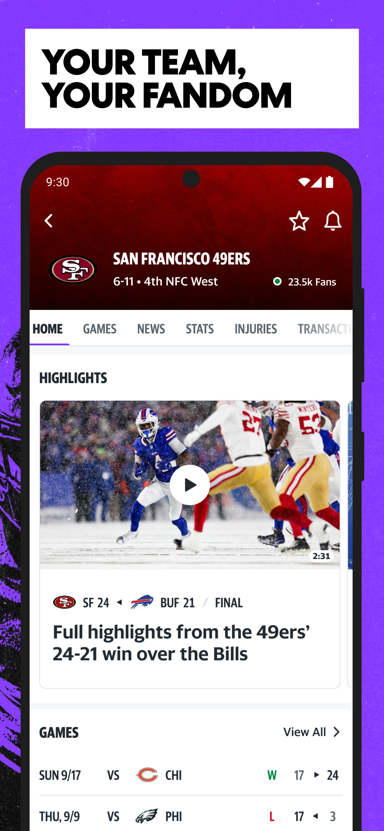 Yahoo Sports APK screenshot