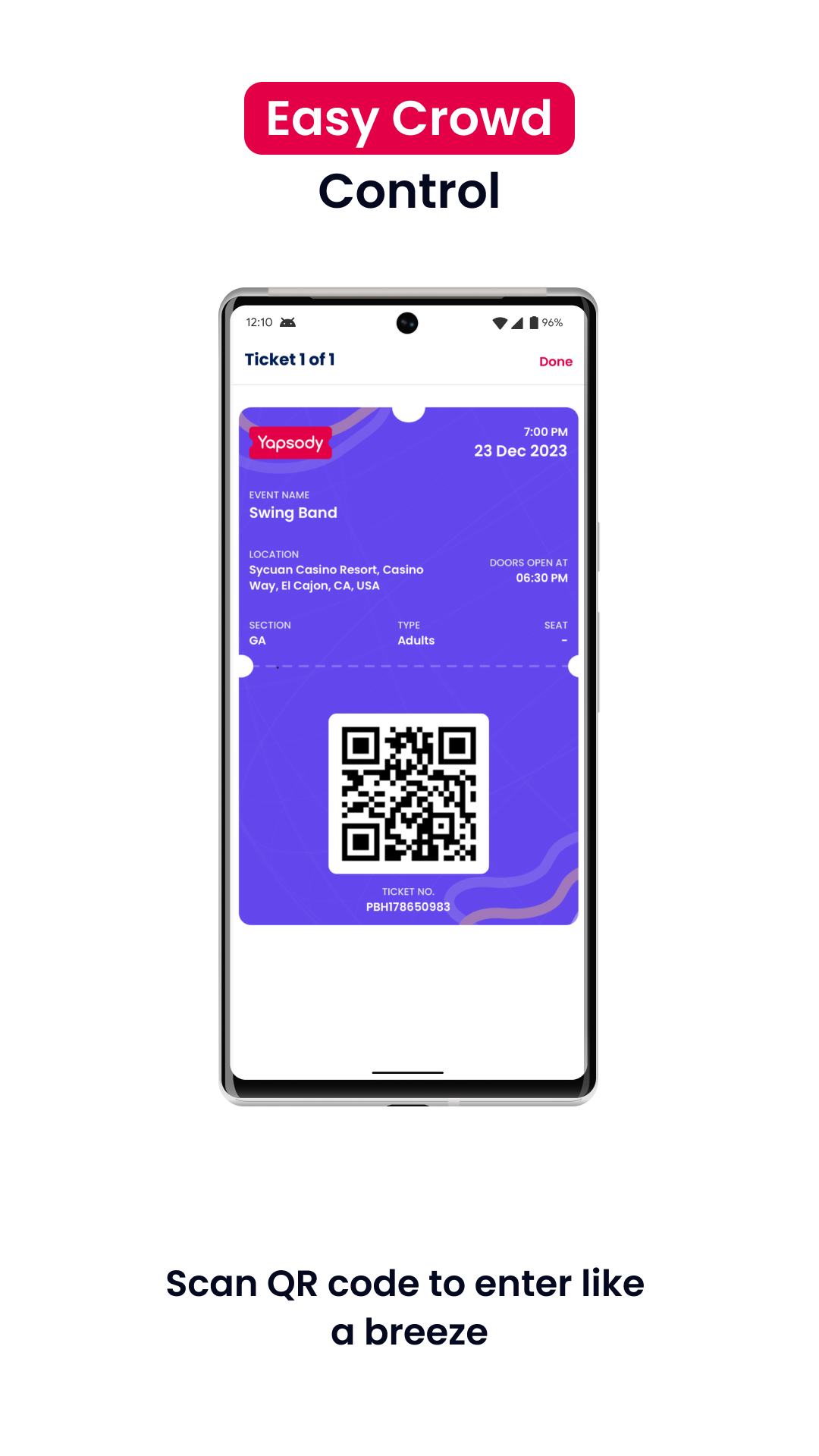 Yapsody YapTickets APK screenshot