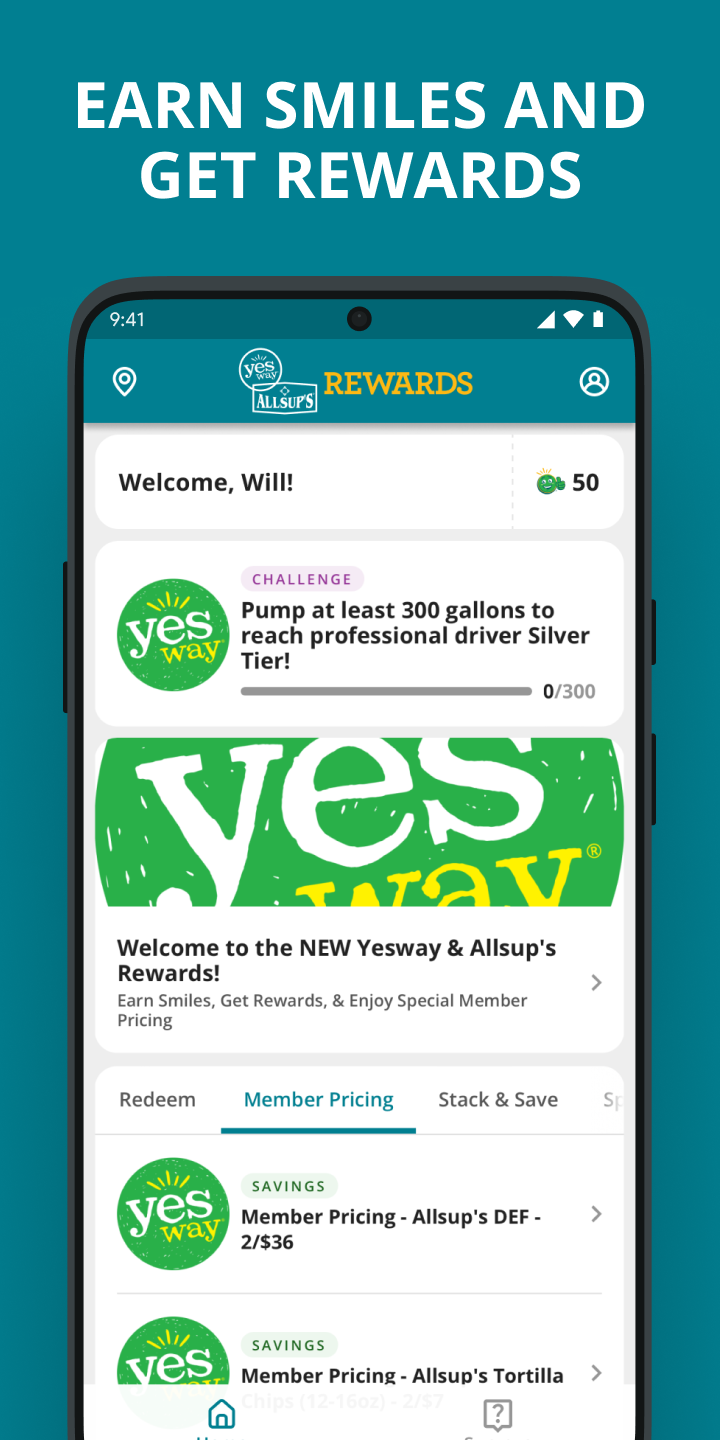 Yesway & Allsup’s Rewards APK screenshot