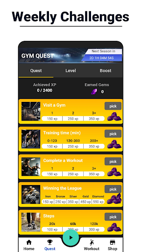 YouGym - Home & Gym Workouts APK screenshot
