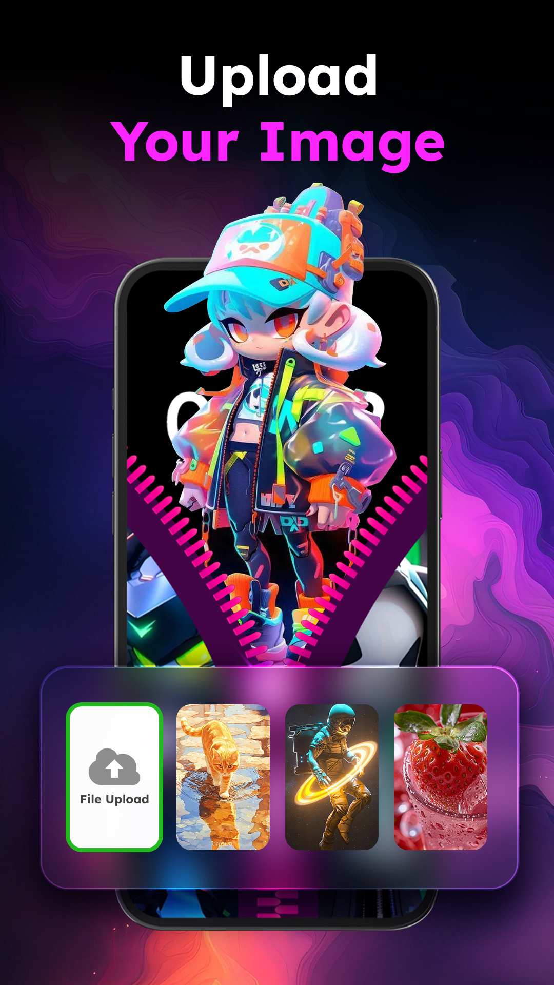 Экран обоев блокировки молнии APK screenshot