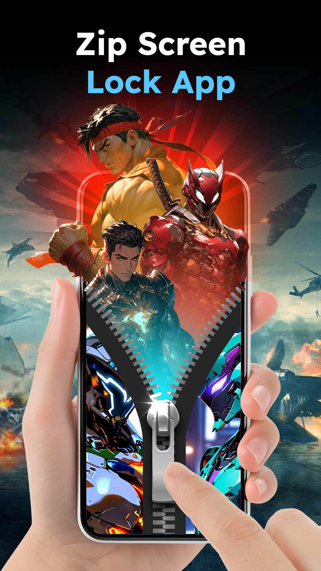 Экран обоев блокировки молнии APK screenshot
