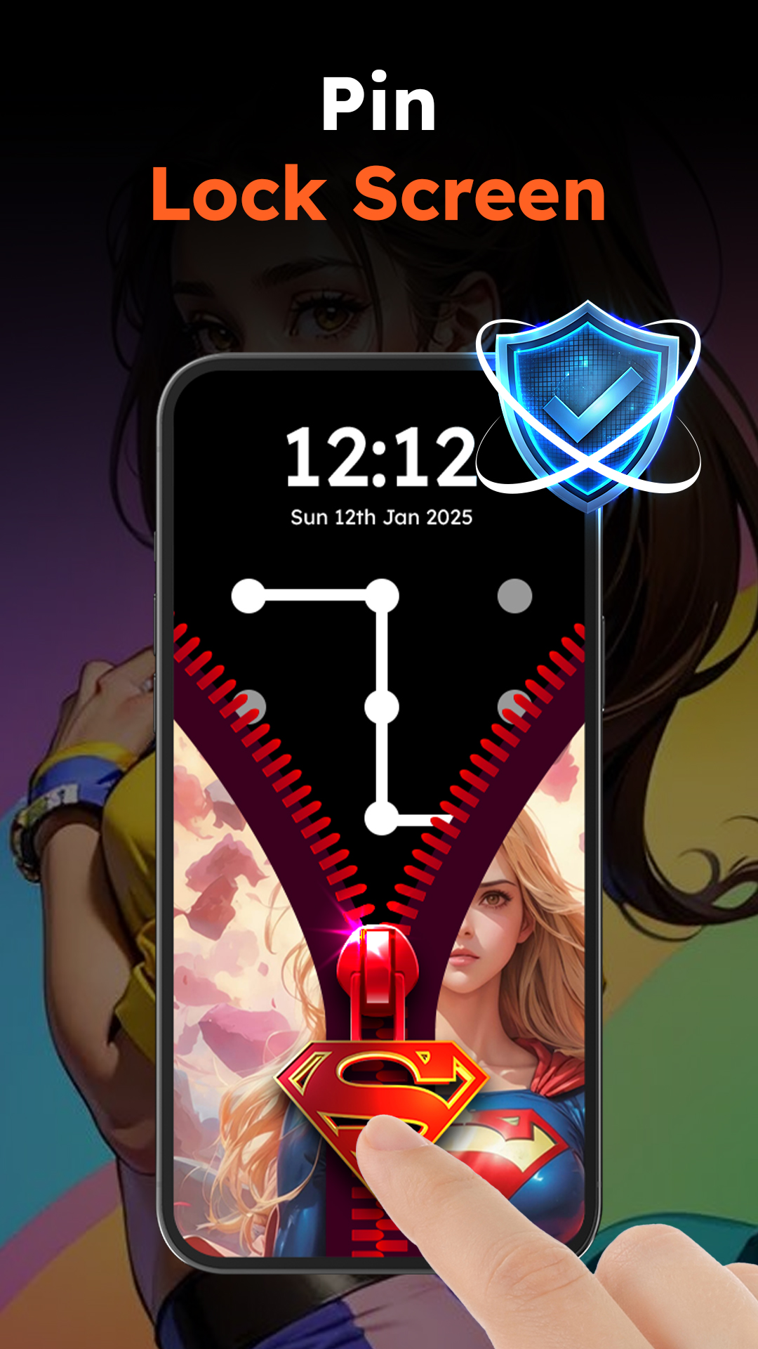 Экран обоев блокировки молнии APK screenshot