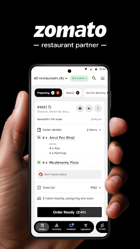 Zomato Restaurant Partner APK screenshot