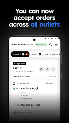 Zomato Restaurant Partner APK screenshot