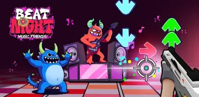Beat Shooter Night: Rap Battle APK screenshot