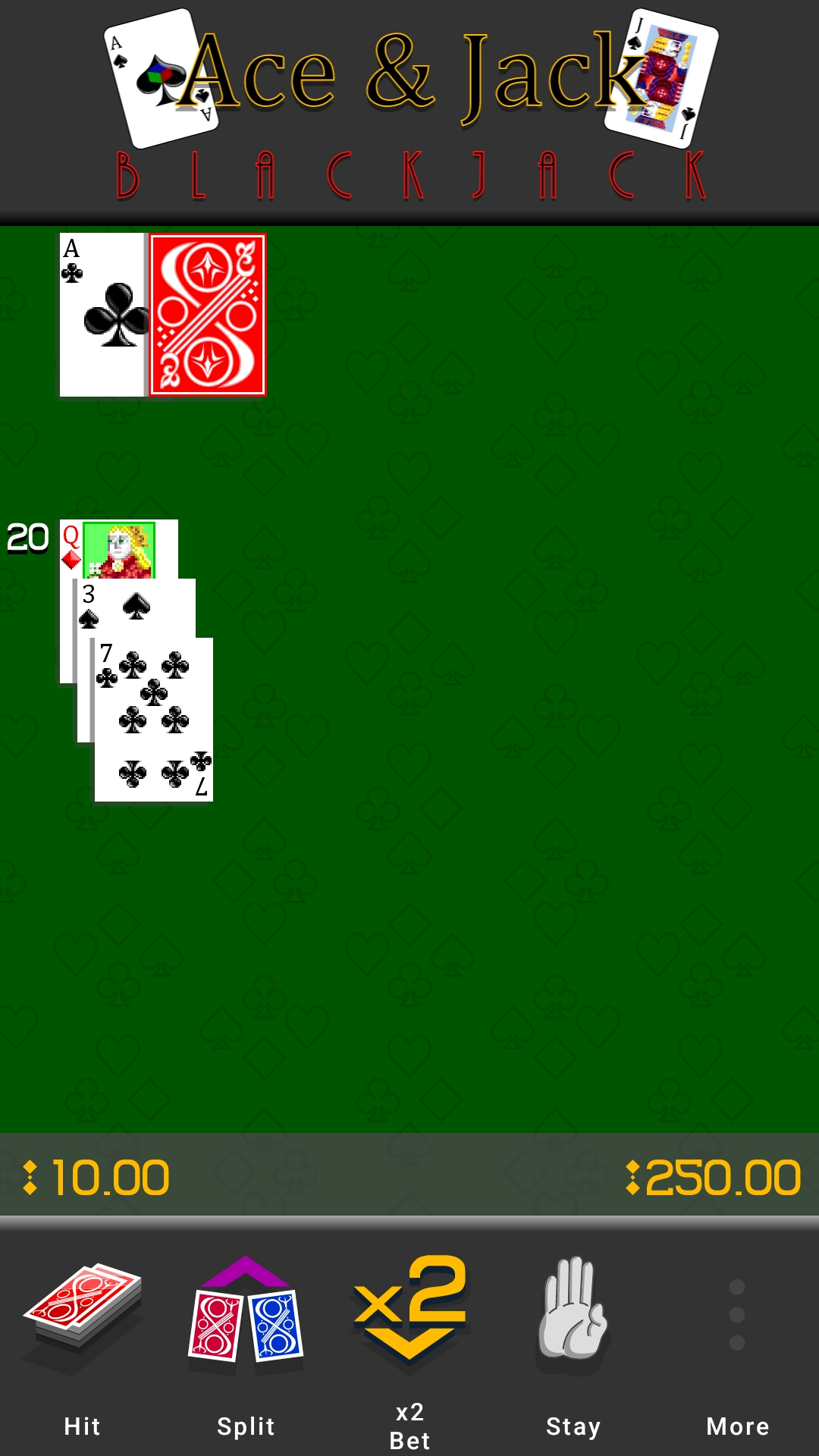 Ace & Jack Blackjack screenshot