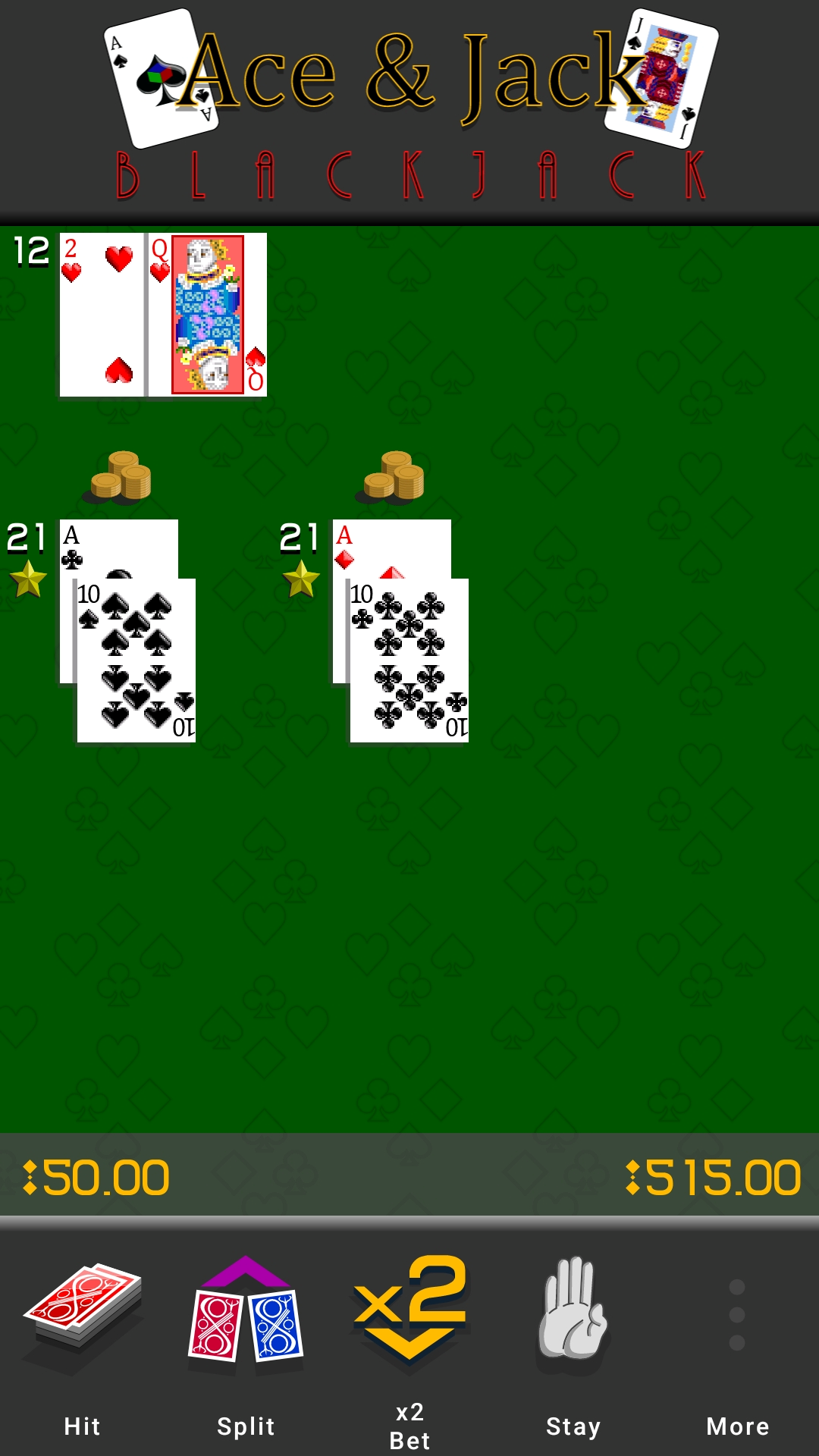Ace & Jack Blackjack screenshot