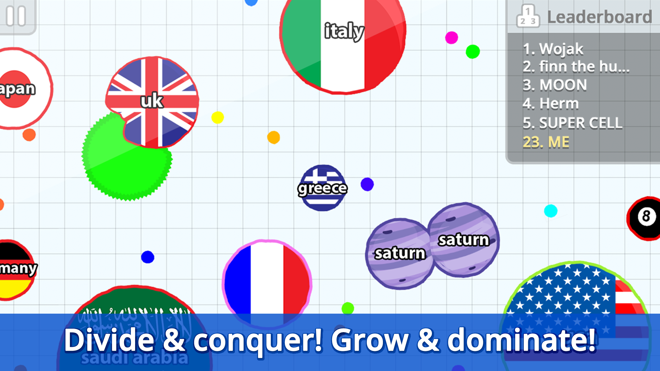 Agar.io APK screenshot