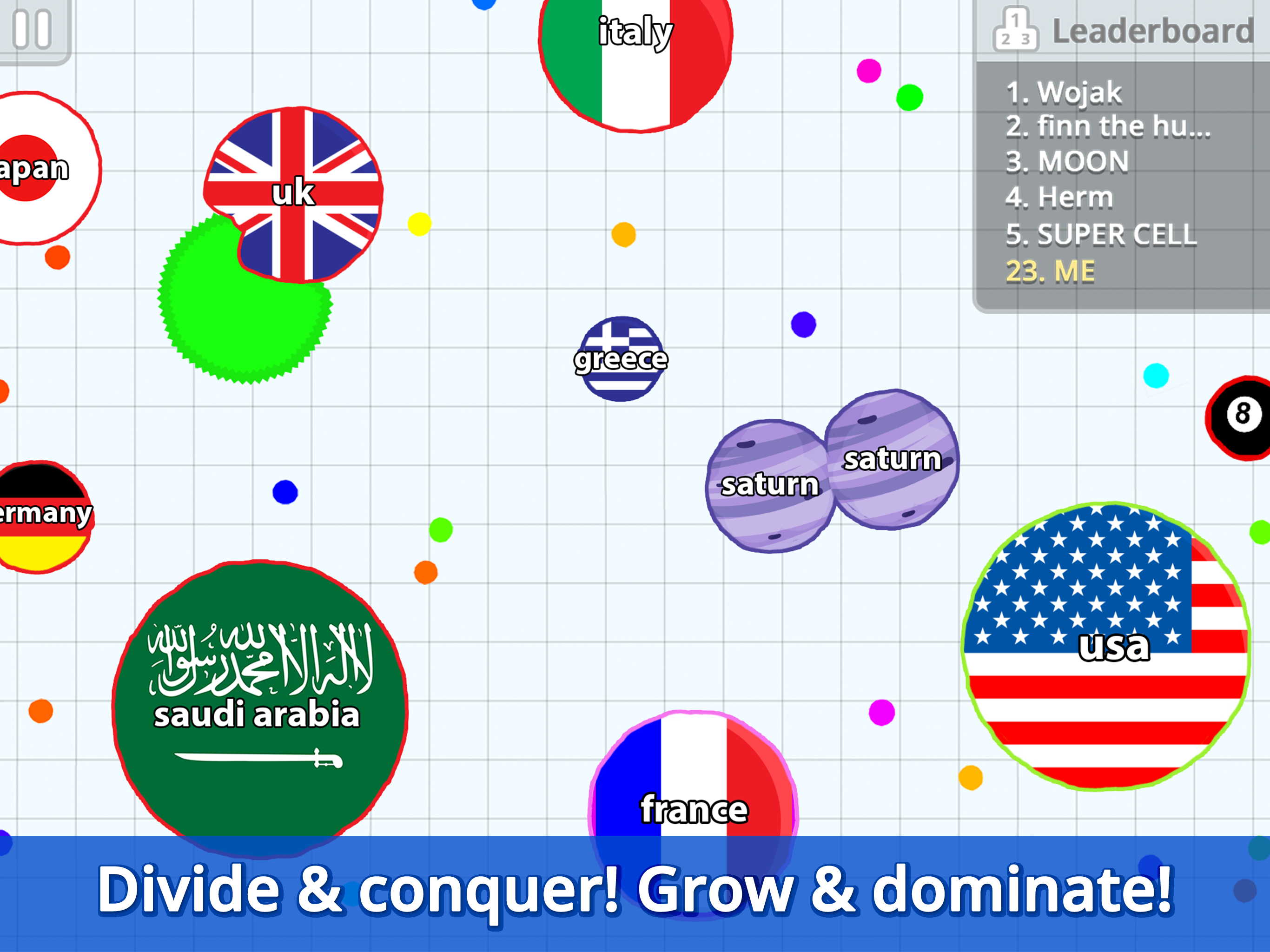 Agar.io APK screenshot