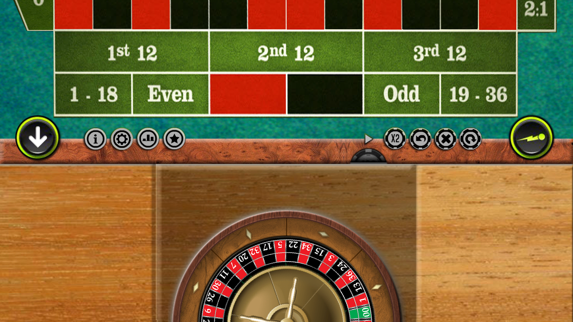 American Roulette screenshot