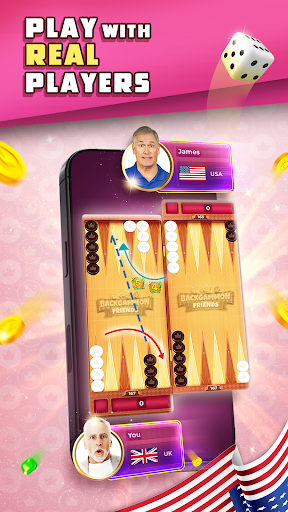 Backgammon Friends Online APK screenshot