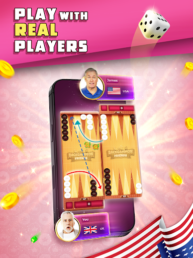 Backgammon Friends Online APK screenshot