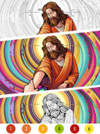 Bible Color Paint By Number APK screenshot