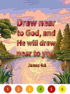 Bible Color Paint By Number APK screenshot