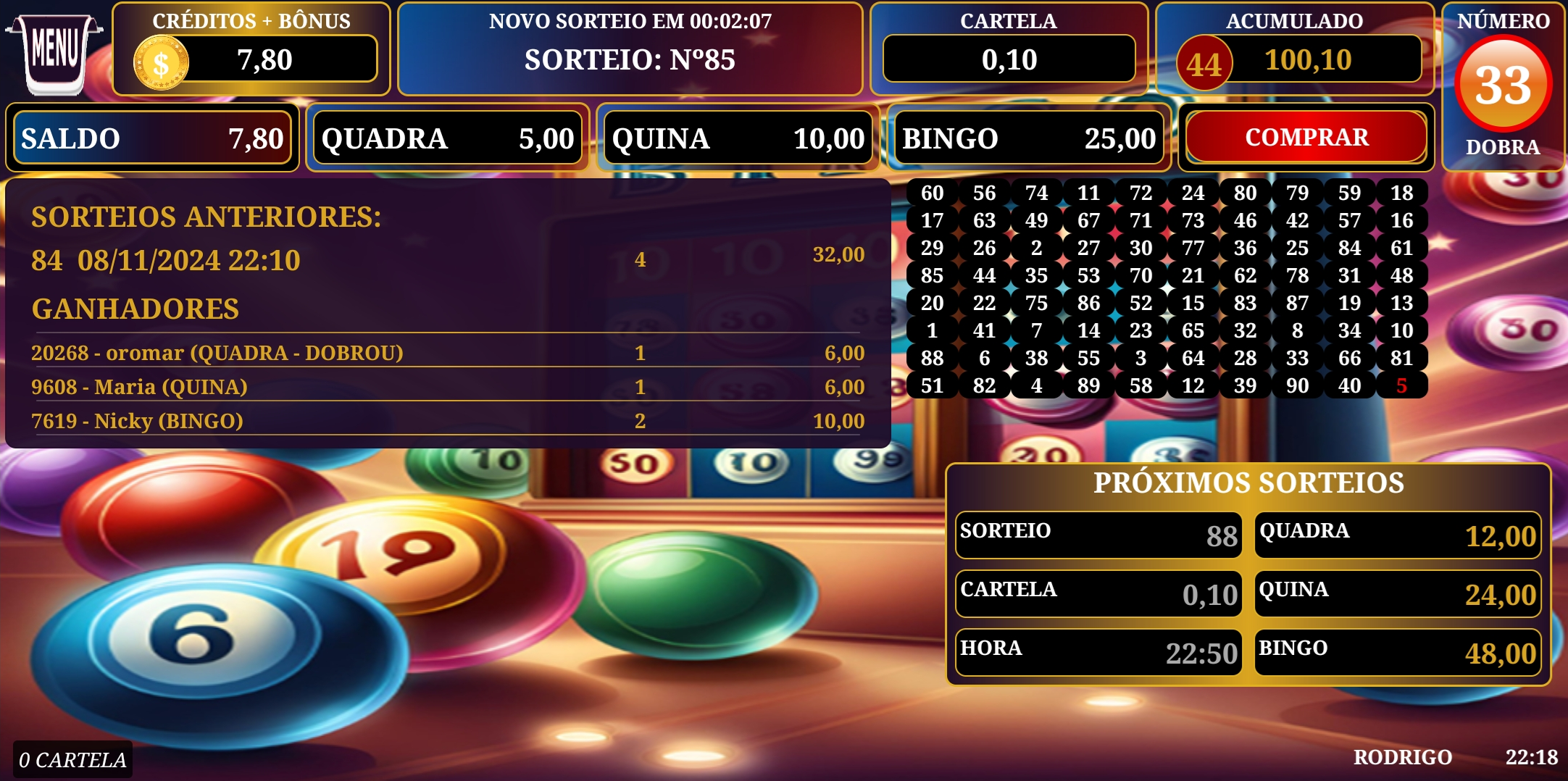 Bingo 10 Centavos screenshot
