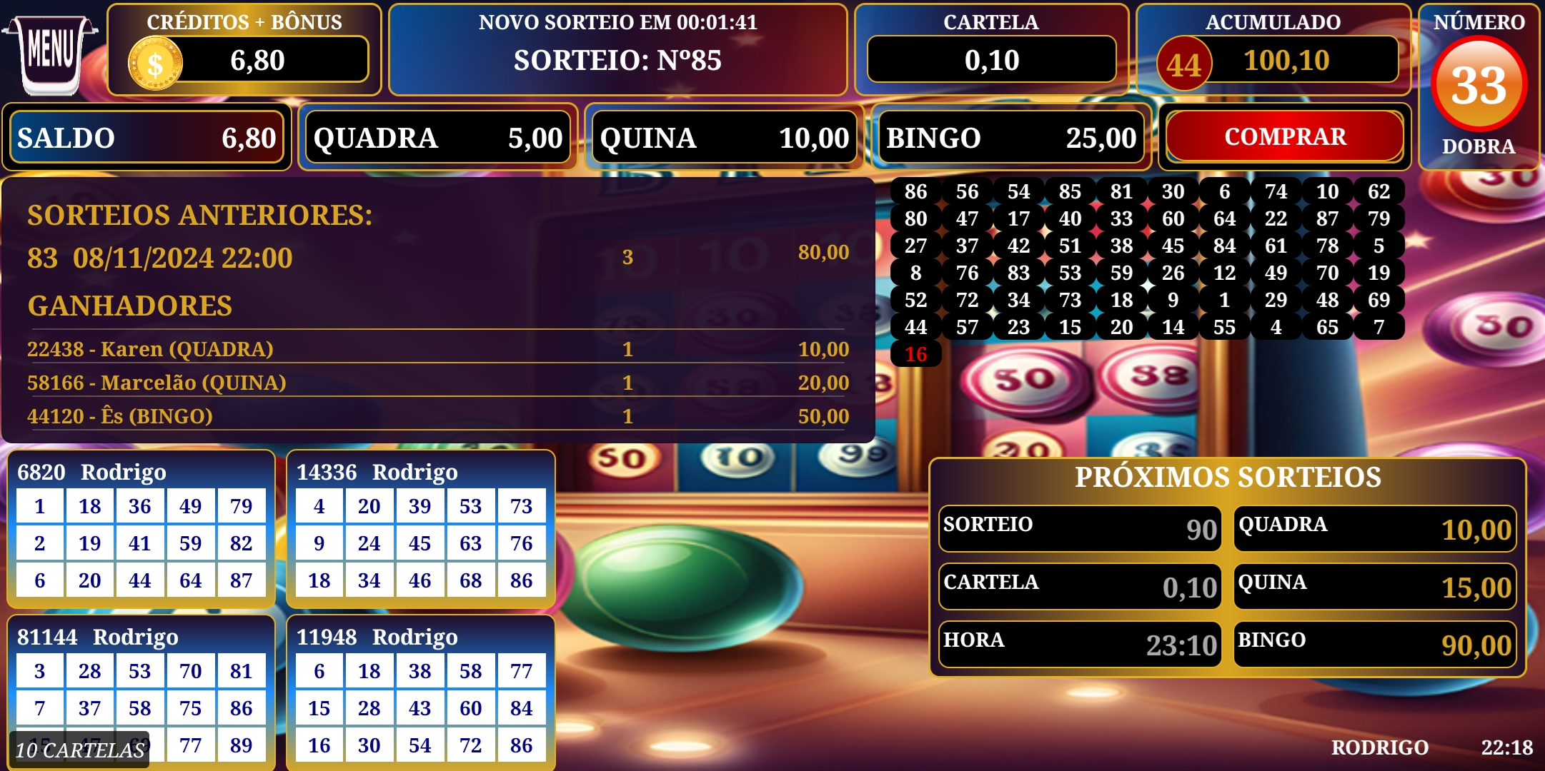 Bingo 10 Centavos screenshot