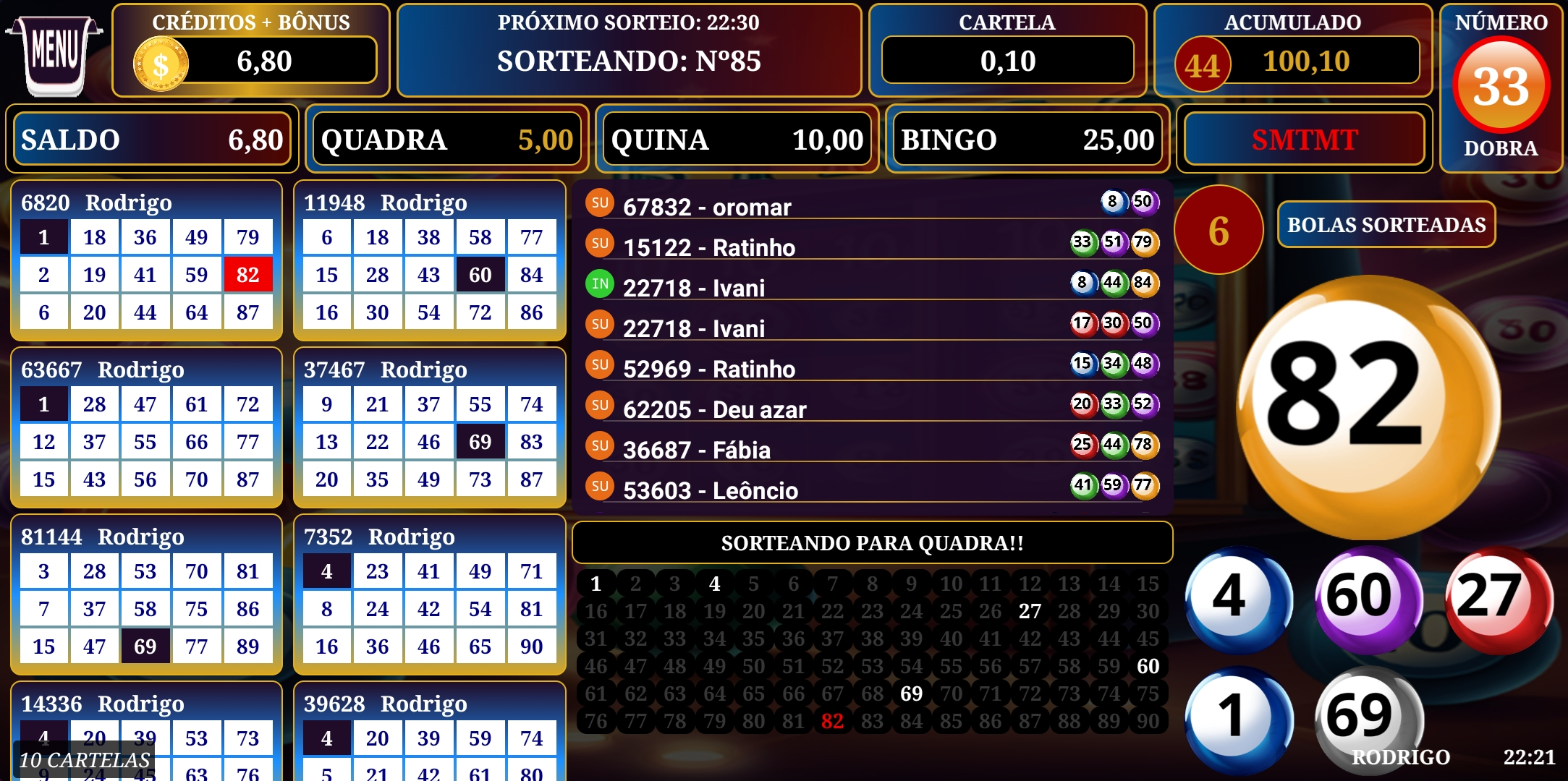 Bingo 10 Centavos screenshot