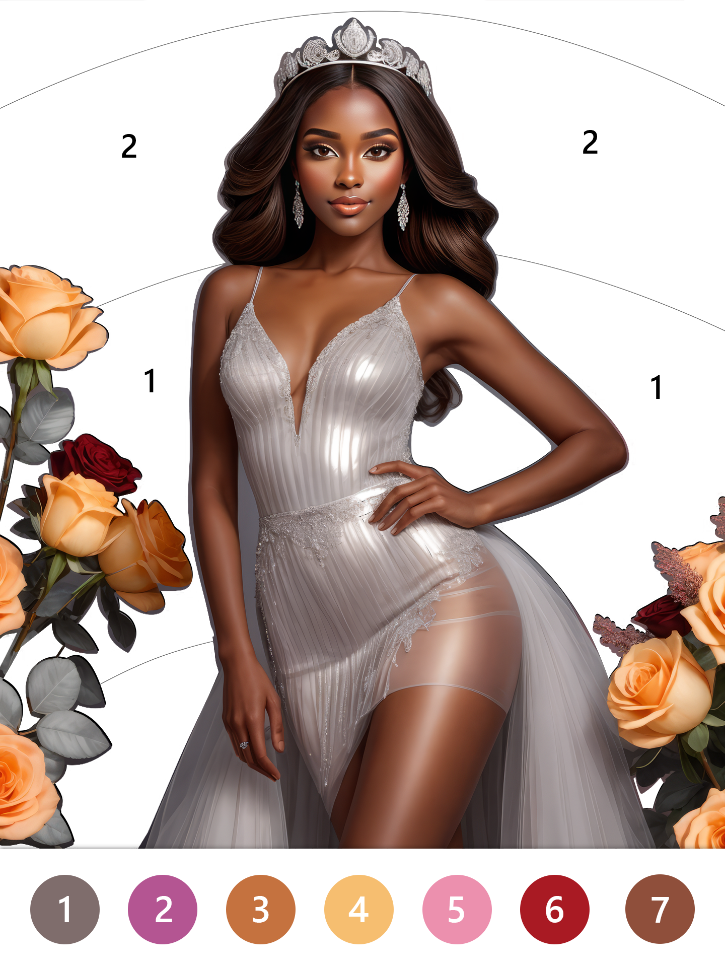 Black Color Paint By Number APK screenshot