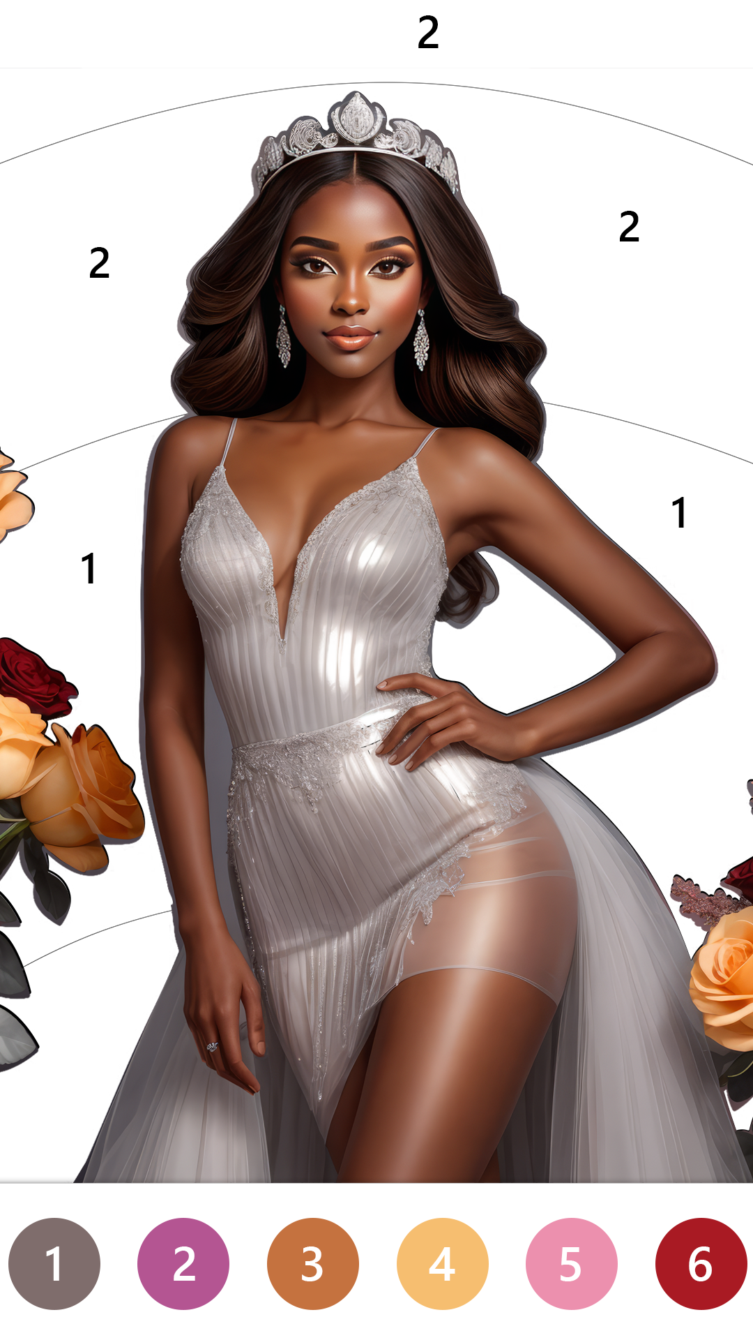 Black Color Paint By Number APK screenshot