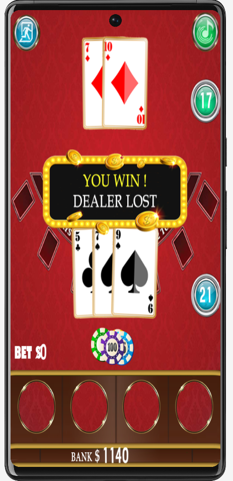 Blackjack : Offline 21 Game screenshot