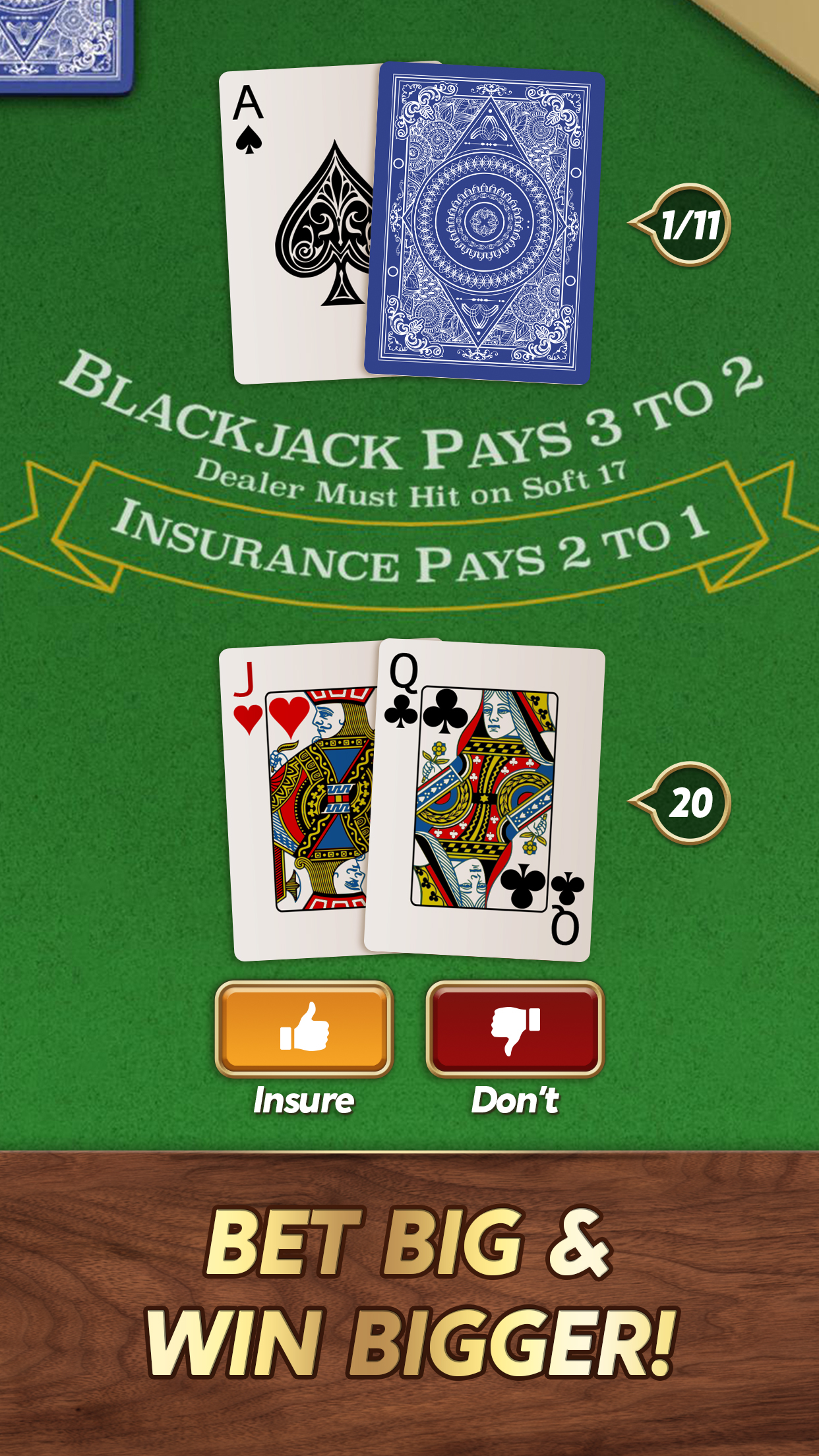 Blackjack APK screenshot