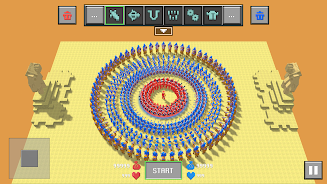 Blocky Ragdoll Battle 3