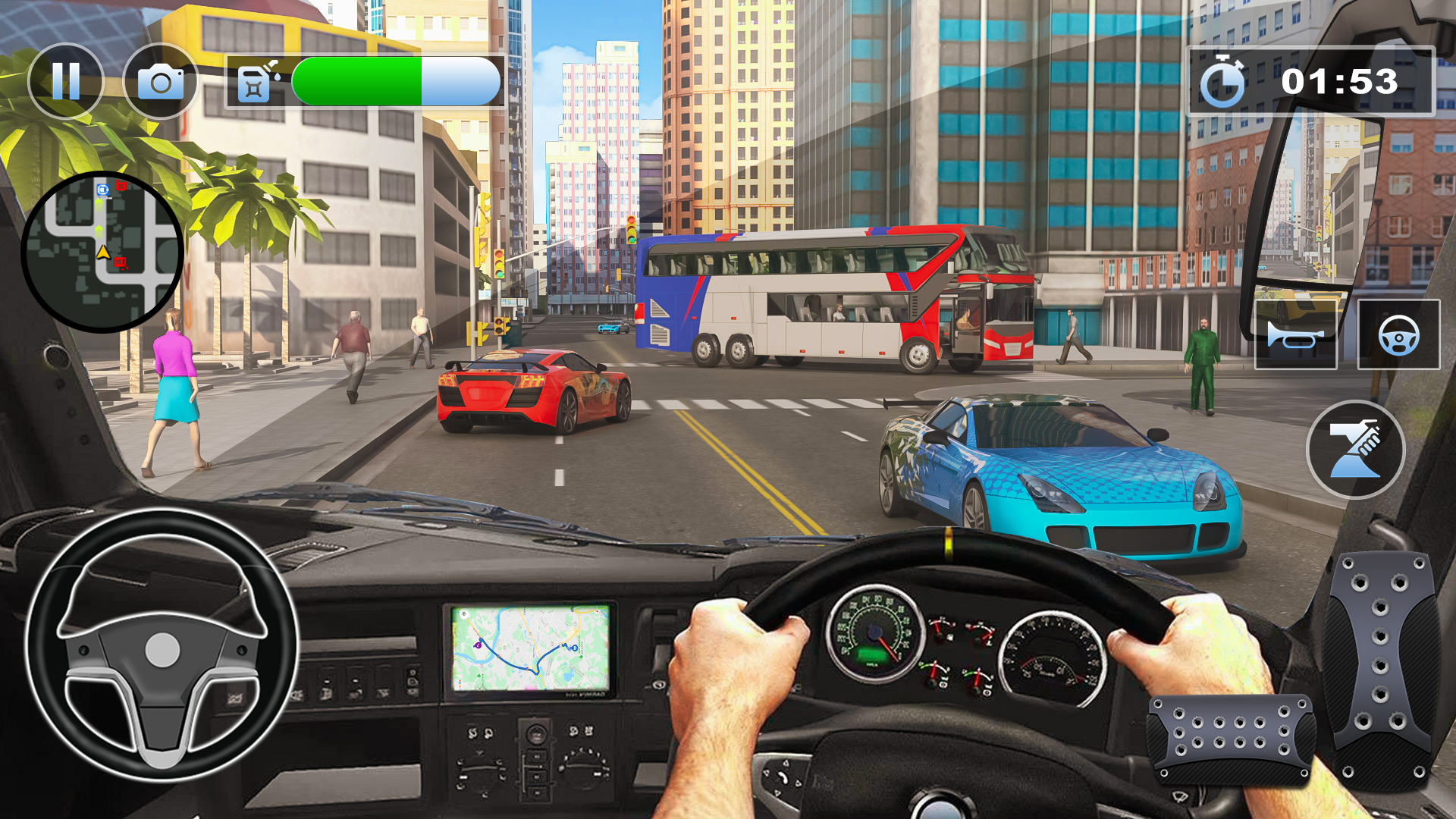 Bus Simulator : 3D Bus Games APK screenshot