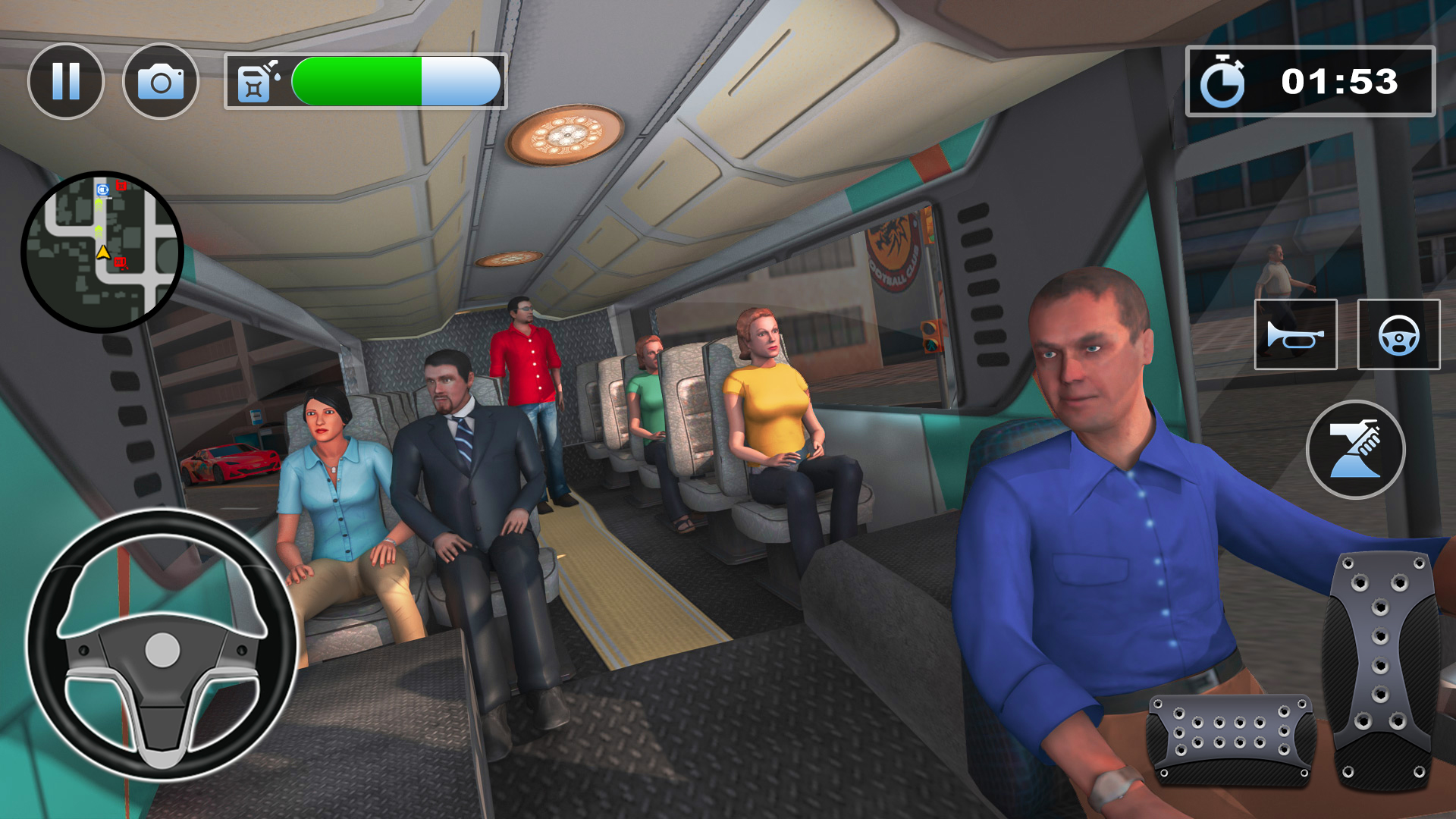 Bus Simulator : 3D Bus Games APK screenshot