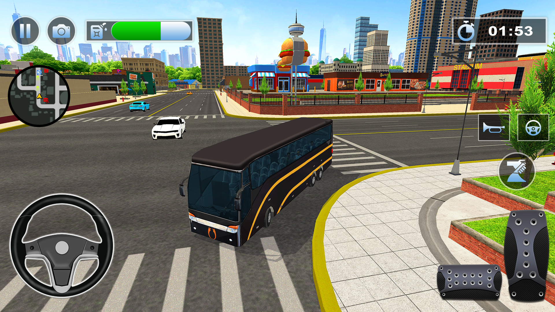 Bus Simulator : 3D Bus Games APK screenshot