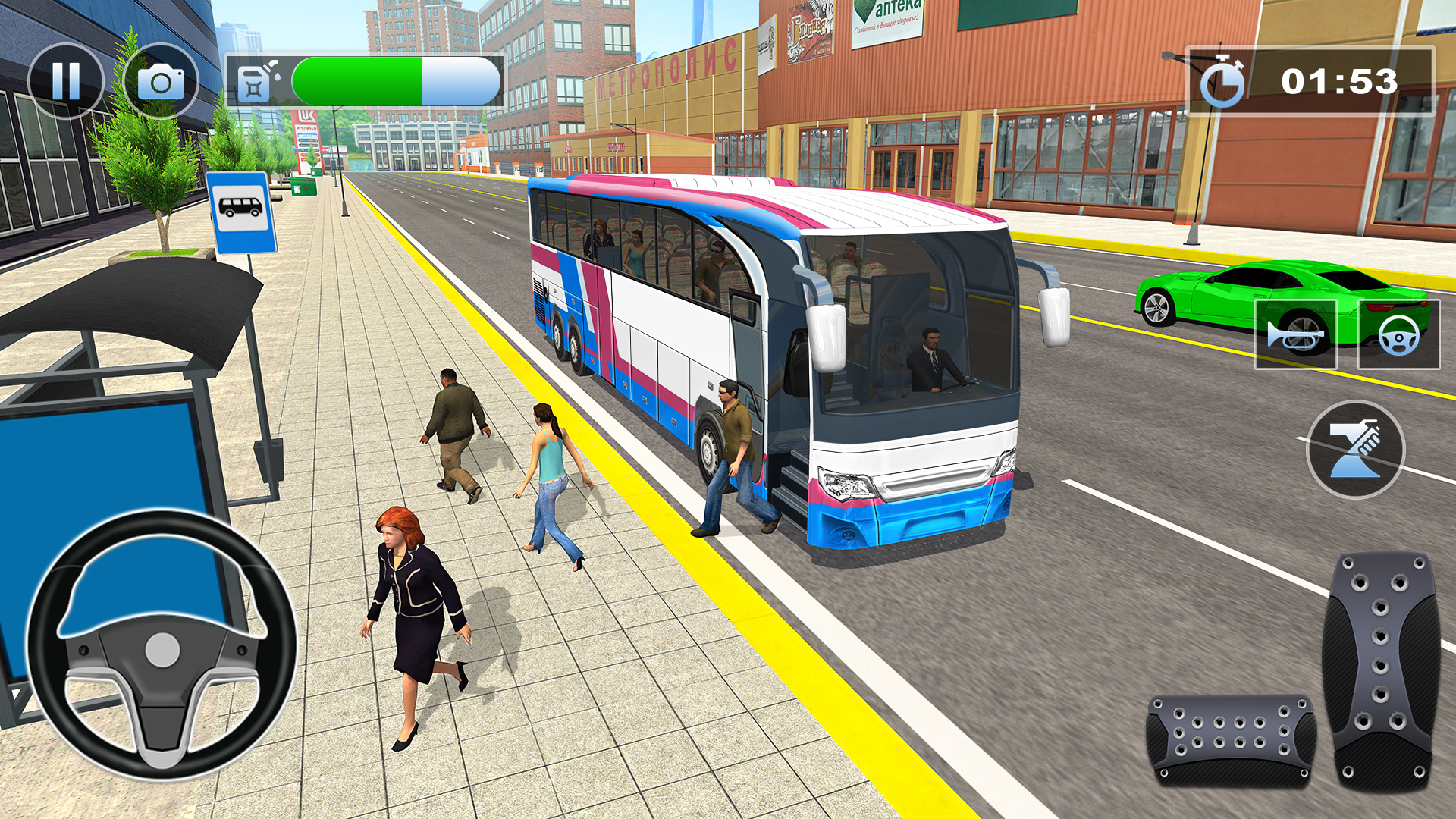 Bus Simulator : 3D Bus Games APK screenshot