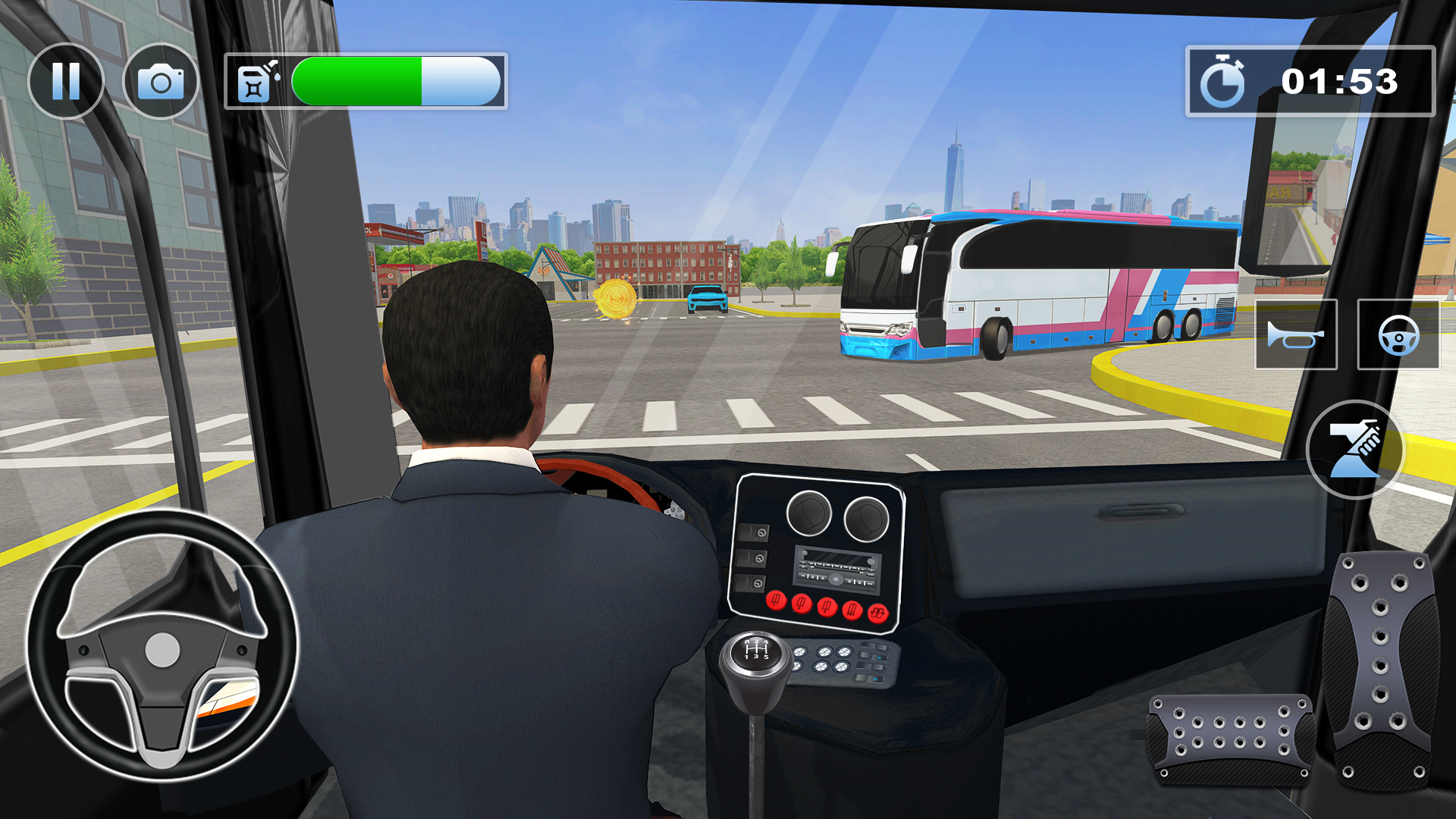 Bus Simulator : 3D Bus Games APK screenshot