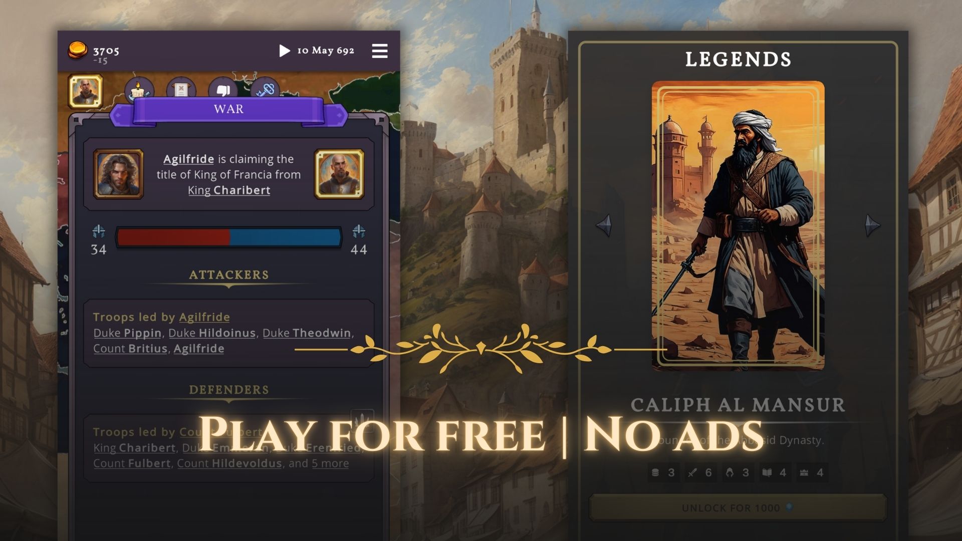 Clovis Medieval Grand Strategy screenshot