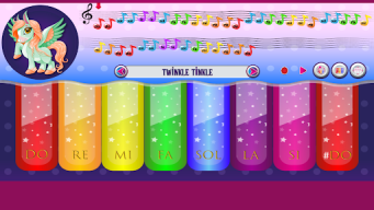 Colorful Pony Piano and Guitar APK screenshot