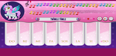 Colorful Pony Piano and Guitar APK screenshot