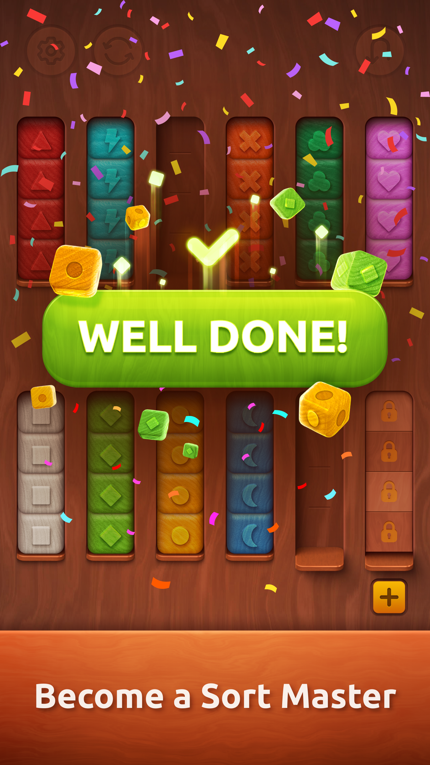 Colorwood Sort Puzzle Game APK screenshot